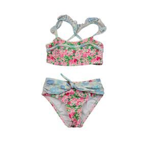 SweetHoney Floral Bikini Swimsuit, Size 3T